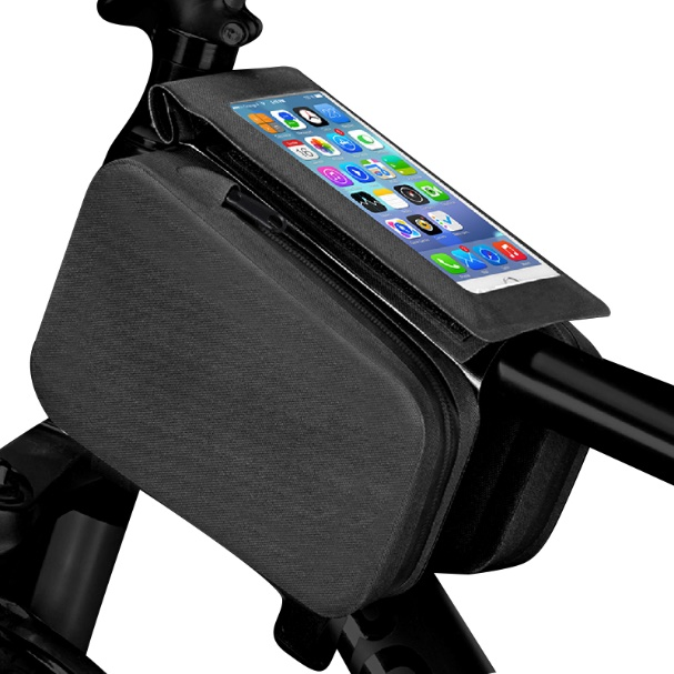 Borsa da tubo per bici da ciclismo Sealock con supporto per telefono