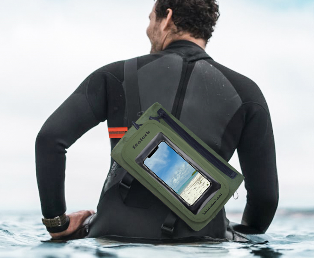 Custodia impermeabile Sealock AquaSeal con custodia individuale per gli sport acquatici