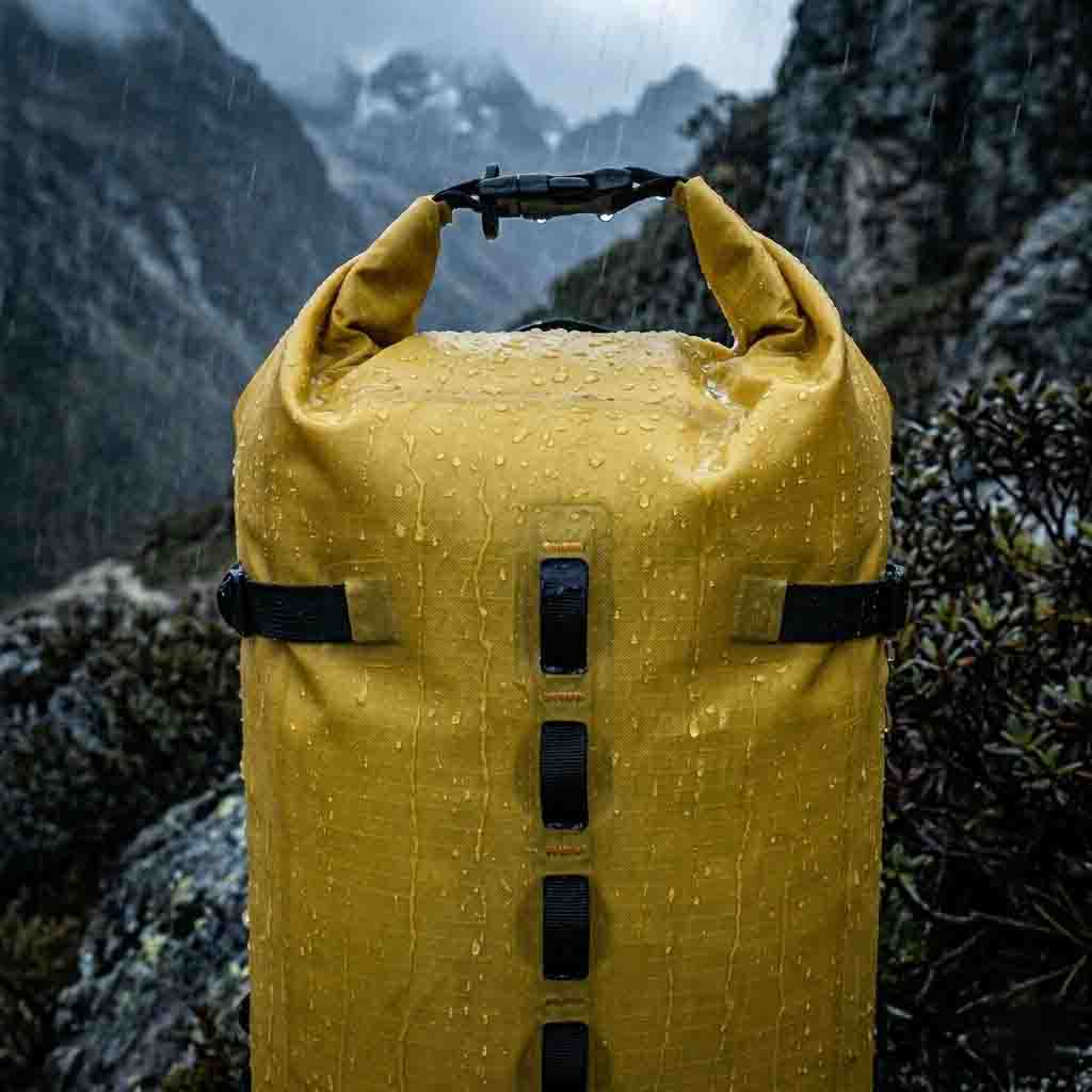 Sorpreso da un acquazzone in montagna? Come gli zaini roll-top bloccano le infiltrazioni d'acqua