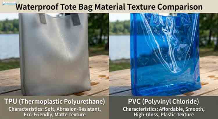 Borsone impermeabile in TPU vs PVC, il cui materiale dura più a lungo