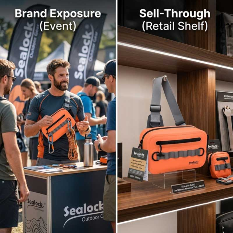 Borsa a tracolla impermeabile per marchi promozionali e di vendita al dettaglio