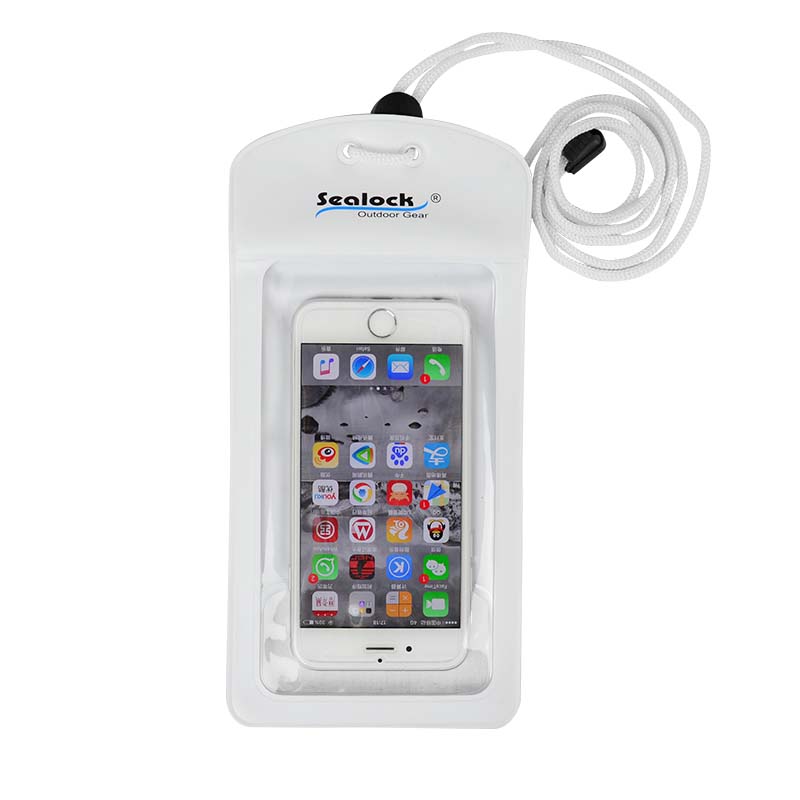 Custodia per telefono impermeabile IPX8 a doppia tenuta con finestra per fotocamera posteriore